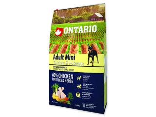 ONTARIO Dog Adult Mini Chicken & Potatoes & Herbs 6,5kg