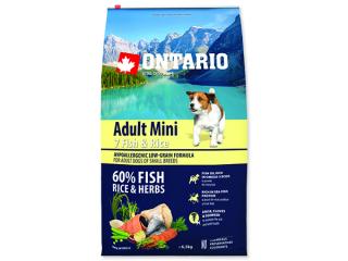 ONTARIO Dog Adult Mini Fish & Rice 6,5kg