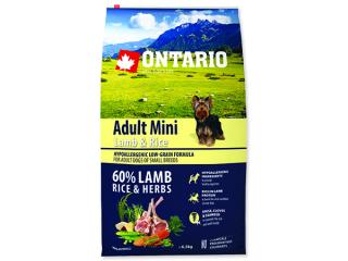 ONTARIO Dog Adult Mini Lamb & Rice 6,5kg