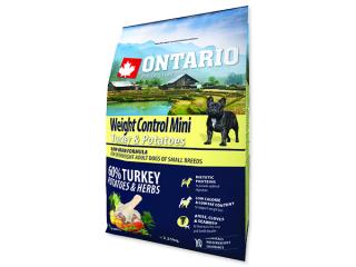 ONTARIO Dog Mini Weight Control Turkey & Potatoes 2,25kg