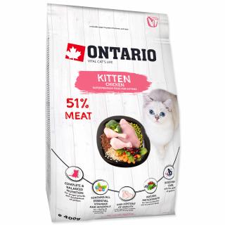 Ontario Kitten Chicken 2kg  (+ konzerva Ontario 400g ZDARMA)