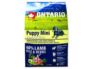 ONTARIO Puppy Mini Lamb & Rice 2,25kg