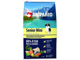 ONTARIO Senior Mini Fish & Rice 6,5kg