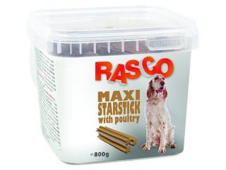 Pochoutka RASCO Dog hvězdy natural s drůbeží 800g
