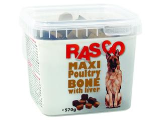 Pochoutka RASCO Dog kosti drůbeží s játry 570g