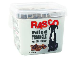 Pochoutka RASCO Dog plněné trojúhelníčky s játry 750g