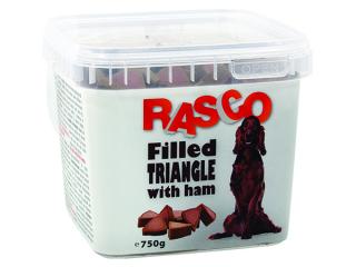 Pochoutka RASCO Dog plněné trojúhelníčky se šunkou 750g
