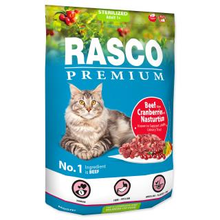 RASCO Premium Cat Kibbles Sterilized, Beef, Cranberries, Nasturtium 0,4kg