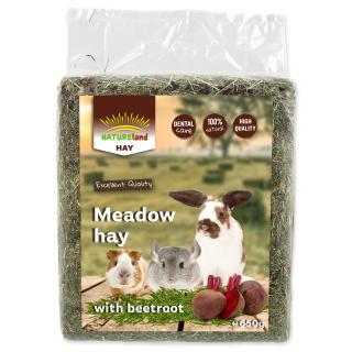 Seno NATURE LAND Meadow Hay s červenou řepou 650g