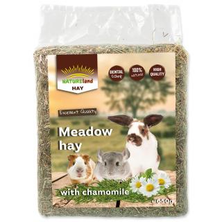 Seno NATURE LAND Meadow Hay s heřmánkem 650g