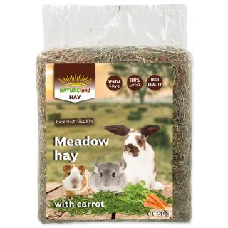 Seno NATURE LAND Meadow Hay s mrkví 650g