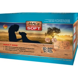 SOFT MACs Dog GRAIN FREE KUŘE, KACHNA, KRŮTA 15 kg 3x5 kg