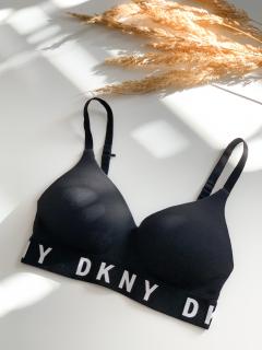 DKNY Cozy Boyfriend push up podprsenka - černá Velikost: L
