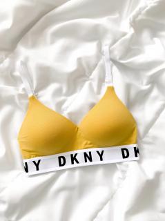 DKNY Cozy Boyfriend push-up podprsenka - GoldenROD Velikost: L