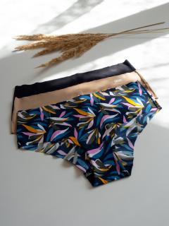 DKNY Litewear 3-balení kalhotek - Jungle Velikost: L