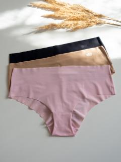 DKNY Litewear 3-balení kalhotek - růžová Velikost: L