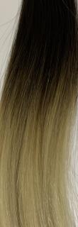 Evropské vlasy 10 pramenů blond Ombre odstín 4/10 Rovné vlasy: 40 cm