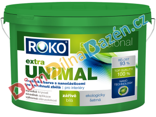 Roko Unimal extra professional zářivě bílá malířská barva 15 kg