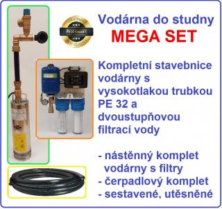 ECOSMART 3/10S - domácí vodárna pro studny 0-10 metrů MEGA set - úplná předmontovaná vodárna s instalační sadou, dvoustupňovou filtrací a vysokotlakou…
