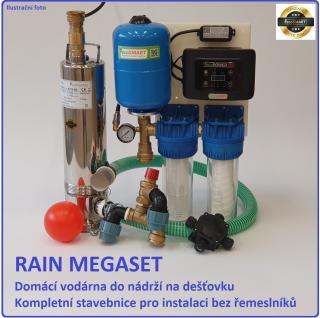 EcoSmart RAIN 3/55 pro dešťové nádrže a závlahy EcoSmart RAIN 3/55 MEGA SET - rozšíření o nástěnný blok s dvojitou filtrací, sadou utěsněných fitinek,…