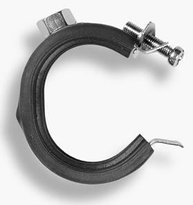 Objímka jednošroubová s gumou -- 6/4  48-53mm
