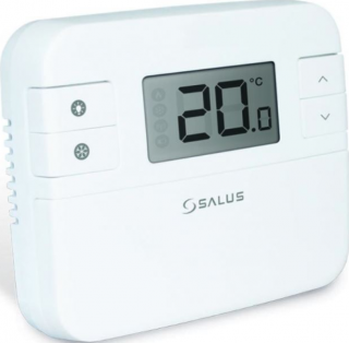 Regulace prostorová Thermocontrol denní Manuální elektronický termostat SALUS RT310 s podsv. displejem 5-35°C/0-230V/3A bílý