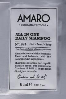 Amaro All In One Daily Shampoo - všestranný šampon 6 ml
