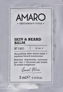 Amaro Skin & Beard Balm - balzám na pokožku a bradu 3 ml