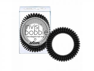 Invisibobble SLIM True Black - vlasové gumičky 3 kusy/bal.