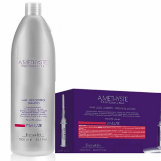Stimulate šampon 1000 ml+ampule 12x8 ml - sada proti vypadávání vlasů