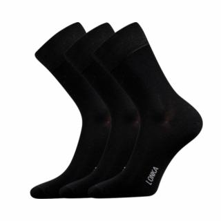 Bambusové ponožky 3 kusy v balení Lonka Debob černá Velikost: 35-38