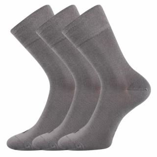 Bambusové ponožky 3 kusy v balení Lonka Deli světle šedá Velikost: 35-38