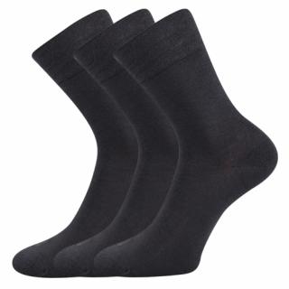 Bambusové ponožky 3 kusy v balení Lonka Deli tamvě šedá Velikost: 35-38