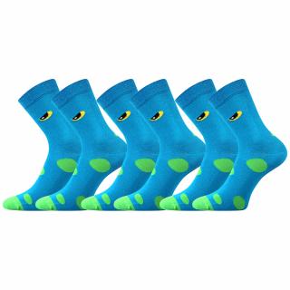 Dětské ponožky 3 kusy v balení Lonka Twidorik modrá Velikost: 35-38