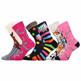 Dětské ponožky Lonka Doblik 3 páry v balení mix Dívka Velikost: 25-29