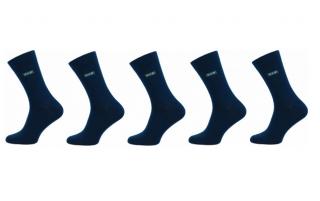 Pánské ponožky Novia 5 párů v balení Lycra VIP černé Velikost: 39-42
