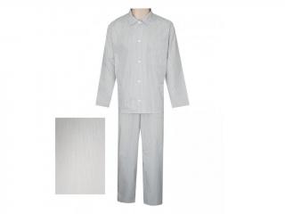 Pánské Pyžamo Popelín FOLTÝN PI12 modrý proužek Materiál: Košilovina-popelín, Velikost: 2XL