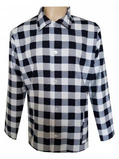 Pánský Pyžamový Kabátek Flanelový FOLTÝN PPKF14 Materiál: Flanel, Velikost: 2XL