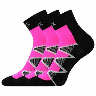 Ponožky VoXX 3 kusy v balení Monsa růžová Velikost: 39-42