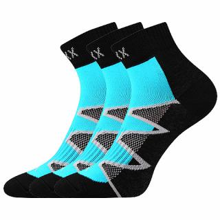 Ponožky VoXX 3 kusy v balení Monsa tyrkys Velikost: 35-38