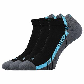 Ponožky VoXX 3 kusy v balení pinas černá Velikost: 35-38