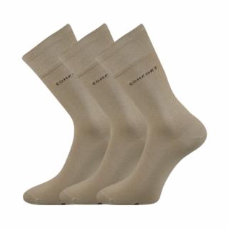 Společenské ponožky 3 kusy v balení Lonka Comfort béžová Velikost: 39-42