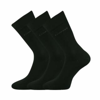 Společenské ponožky 3 kusy v balení Lonka Comfort černá Velikost: 39-42