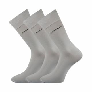 Společenské ponožky 3 kusy v balení Lonka Comfort světle šedá Velikost: 39-42