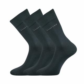 Společenské ponožky 3 kusy v balení Lonka Comfort tmavě šedá Velikost: 39-42