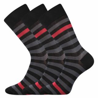 Společenské ponožky 3 kusy v balení Lonka Demertz Černá Velikost: 39-42