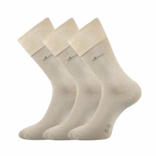Společenské ponožky 3 kusy v balení Lonka Desilve béžová Velikost: 35-38
