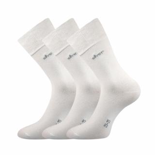Společenské ponožky 3 kusy v balení Lonka Desilve bílá Velikost: 48-51