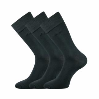Společenské ponožky 3 kusy v balení Lonka Desilve tmavě šedá Velikost: 35-38