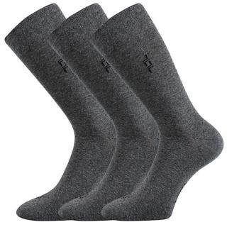 Společenské ponožky 3 kusy v balení Lonka Despok antracit melé Velikost: 39-42